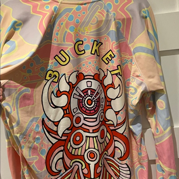 Bucket Colorful Graphic Long Sleeve swim shirt - Picture 3 of 6